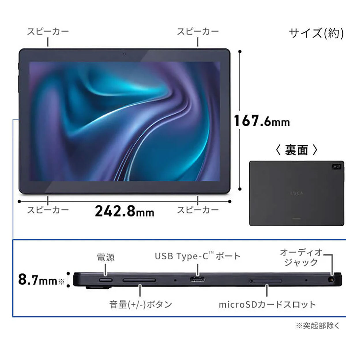 タブレット 10インチ 128GB ブラック TM103M4V1-B