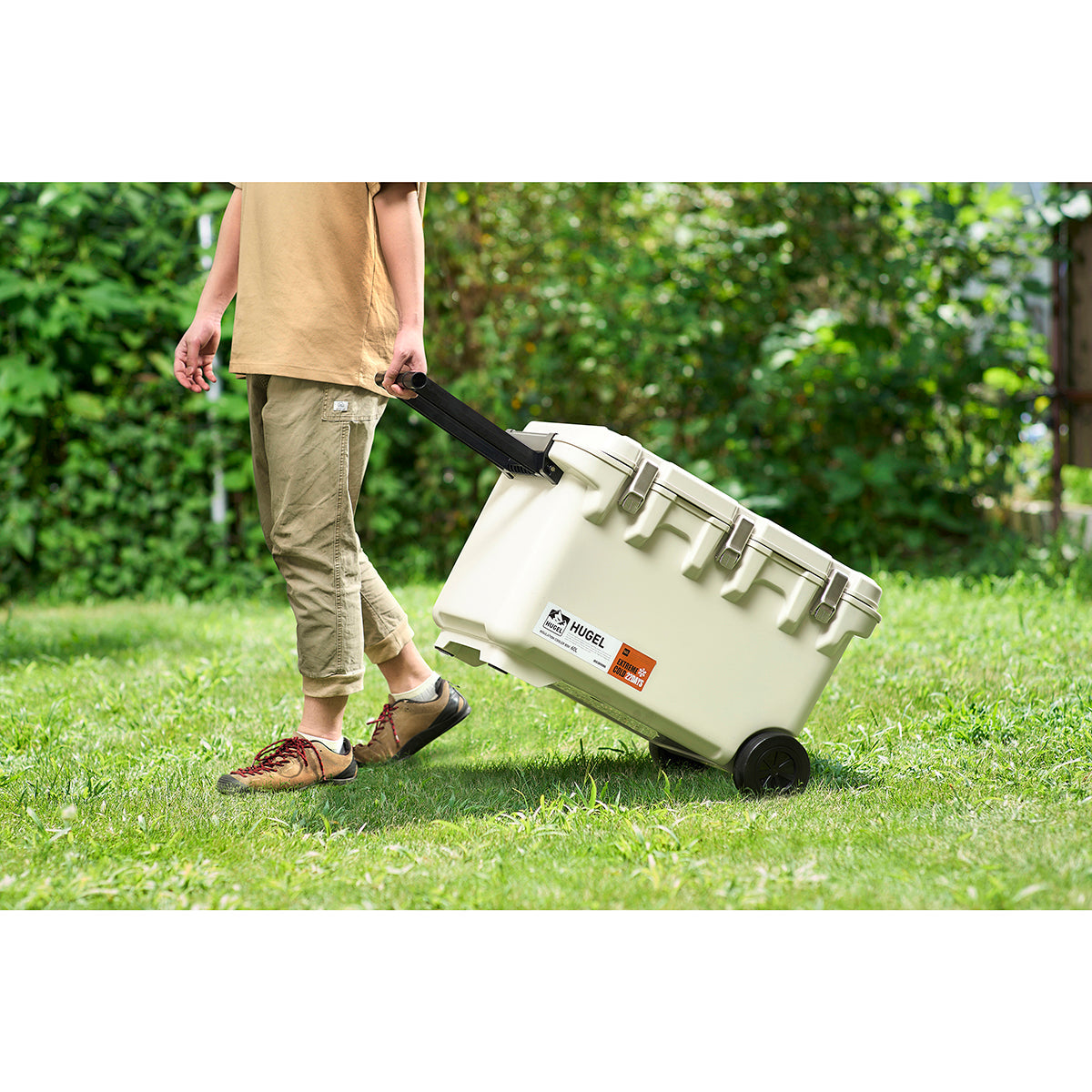 HUGEL 真空断熱クーラーボックス 60L ホワイトアッシュ
