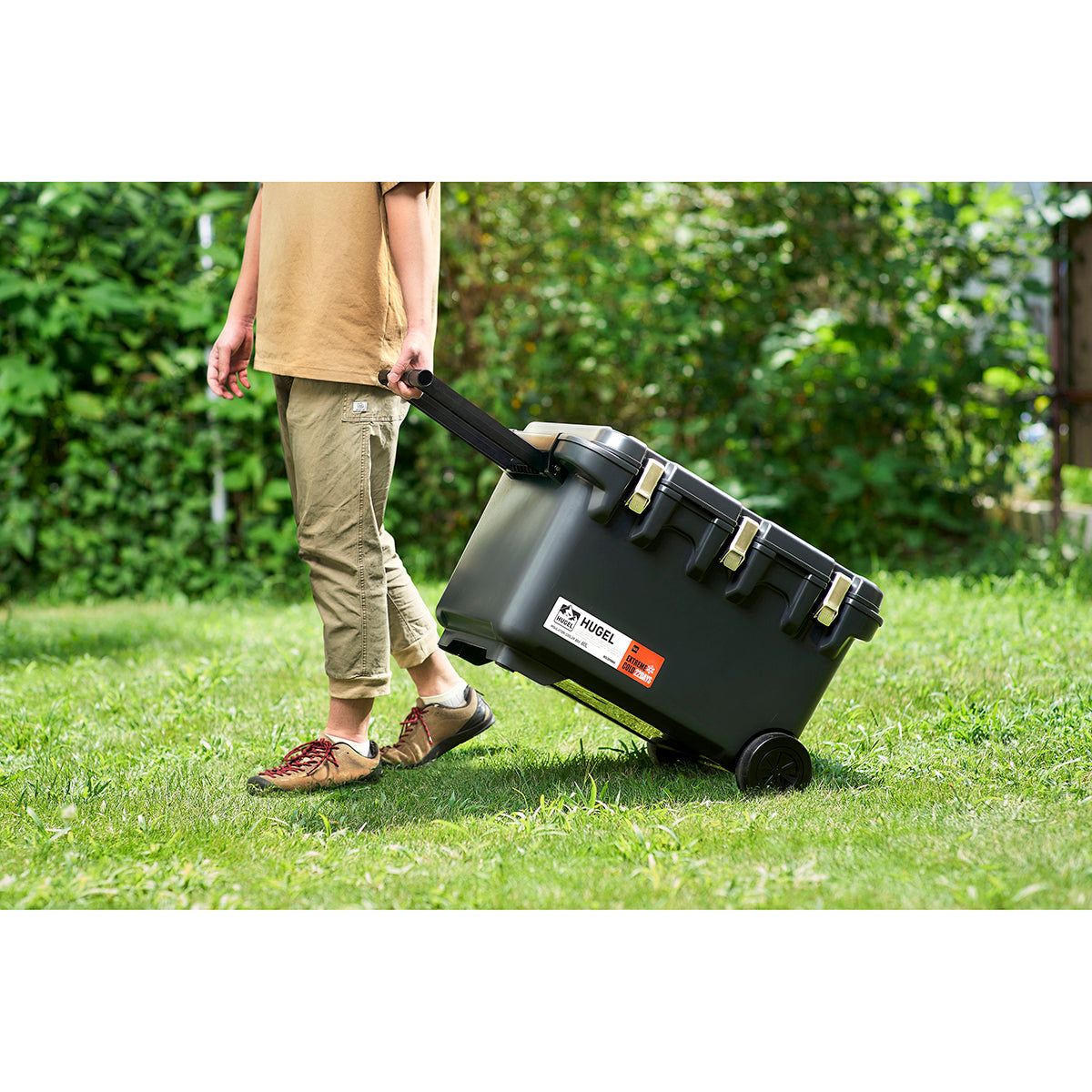 HUGEL 真空断熱クーラーボックス 60L チャコールグレー