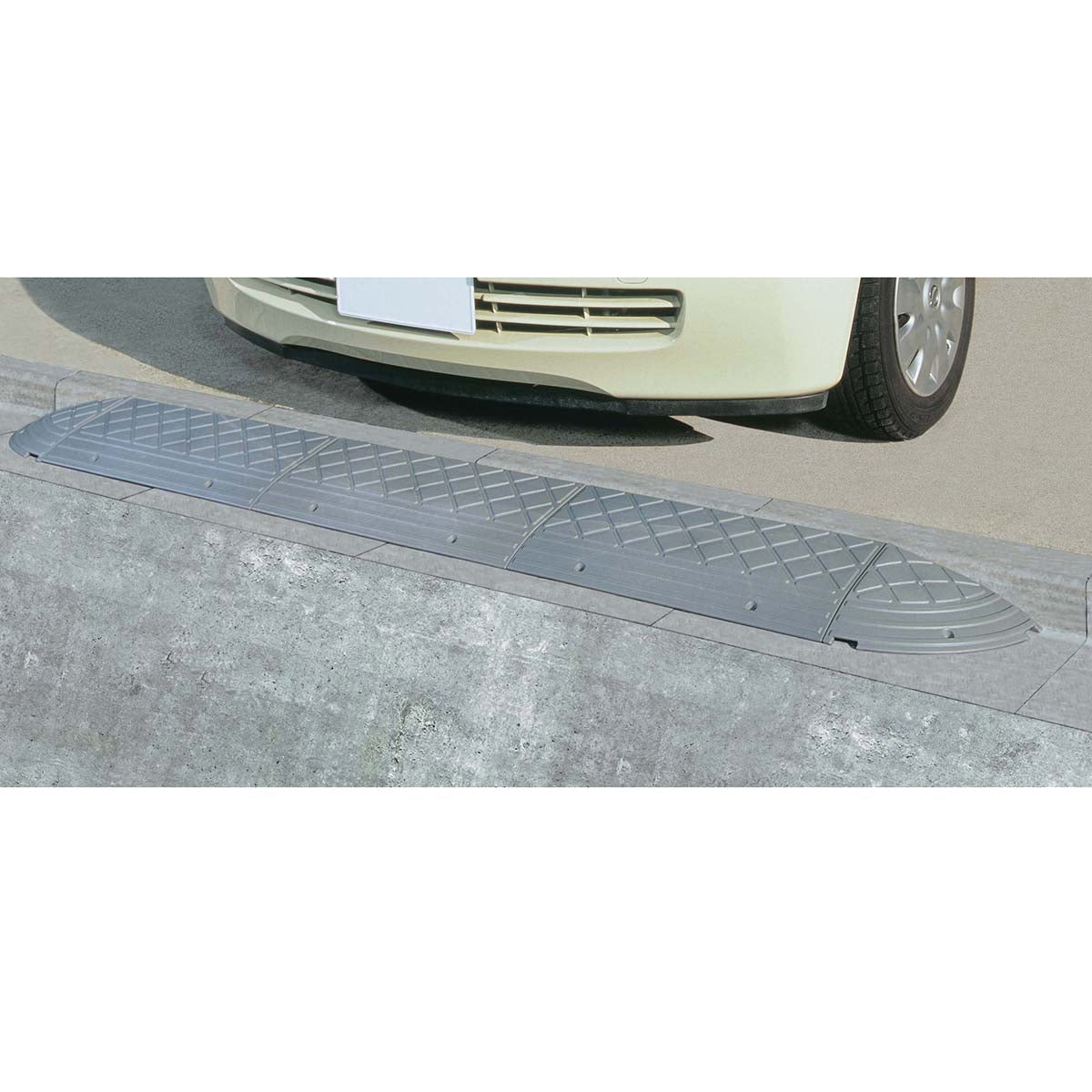 段差プレート グレー 幅60×段差10cm NDP-600E