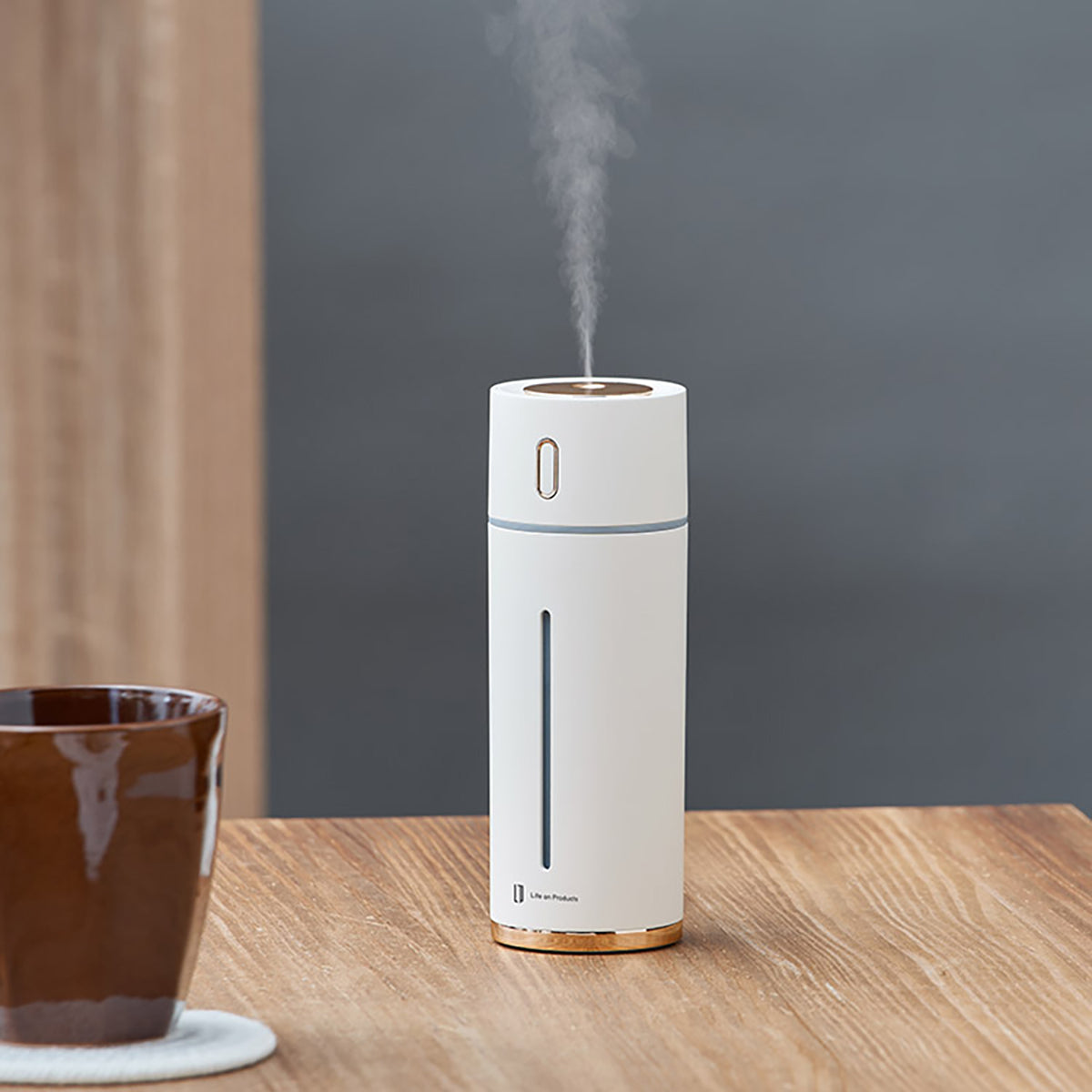 充電式スリム加湿器 リリーホワイト