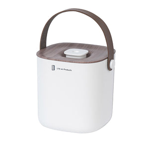 充電式ボックス型加湿器 -Premium WOOD- グレージュウッド