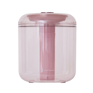 充電式 miniクリア加湿器 LEDライト付 スモーキーピンク