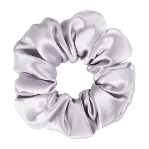 シルク シュシュ ヘアゴム ヘアアクセサリー ラベンダー