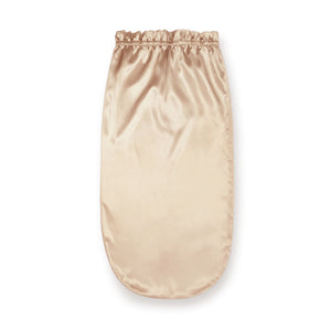 シルク ナイトキャップ 全周ゴムタイプ ヘアケア 56cm シャンパン