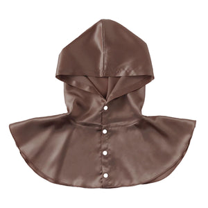 シルク ナイトフーディ ヘアケア ナイトキャップ ブラウン