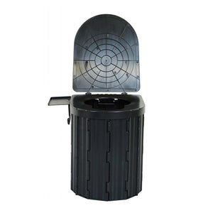 簡易トイレ(ペーパーホルダー付) ブラック