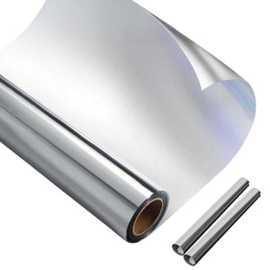 ガラスフィルム2枚セット 防犯飛散防止 シルバー