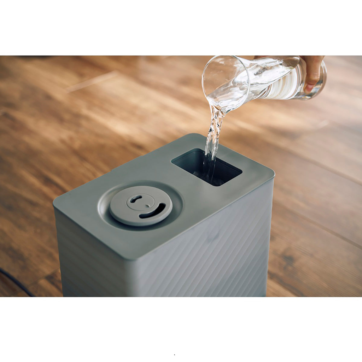 上部給水式ハイブリッド加湿器 ERU MOIST PLUS(エルモイストプラス) グレー
