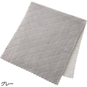 マイクロファイバーフェイスタオル(2枚組) グレー 約34×80cm