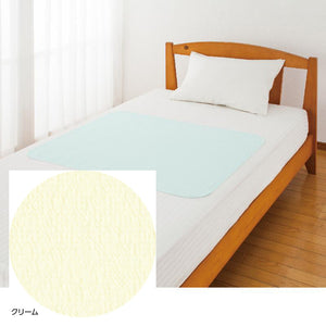 パイル防水シーツ(小) クリーム 75×90cm