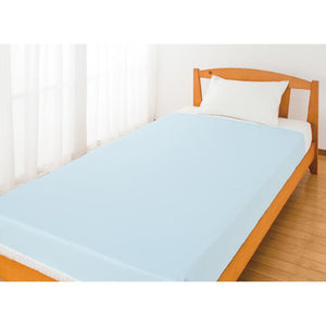 スムース防水シーツ(ダブル) ブルー 145×180cm