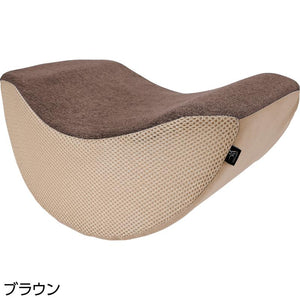 体幹開脚ストレッチクッション ブラウン 33.5×26×15cm
