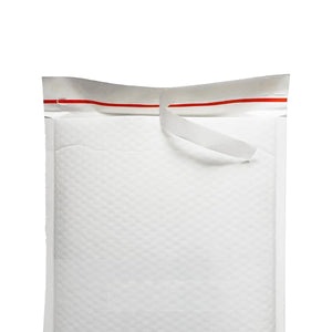 クッション封筒 白色クラフト紙 DVDサイズ 3層小粒クッション 2400枚入り