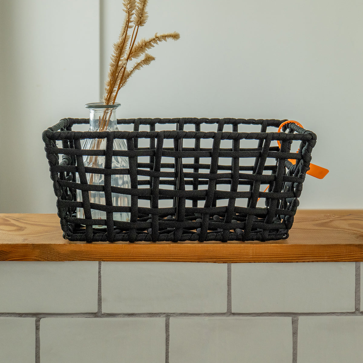 ラフニット バスケットスリム Sサイズ ブラウン