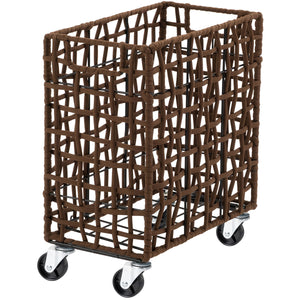 ラフニット ランドリーバスケット 28L キャスター付き ブラウン