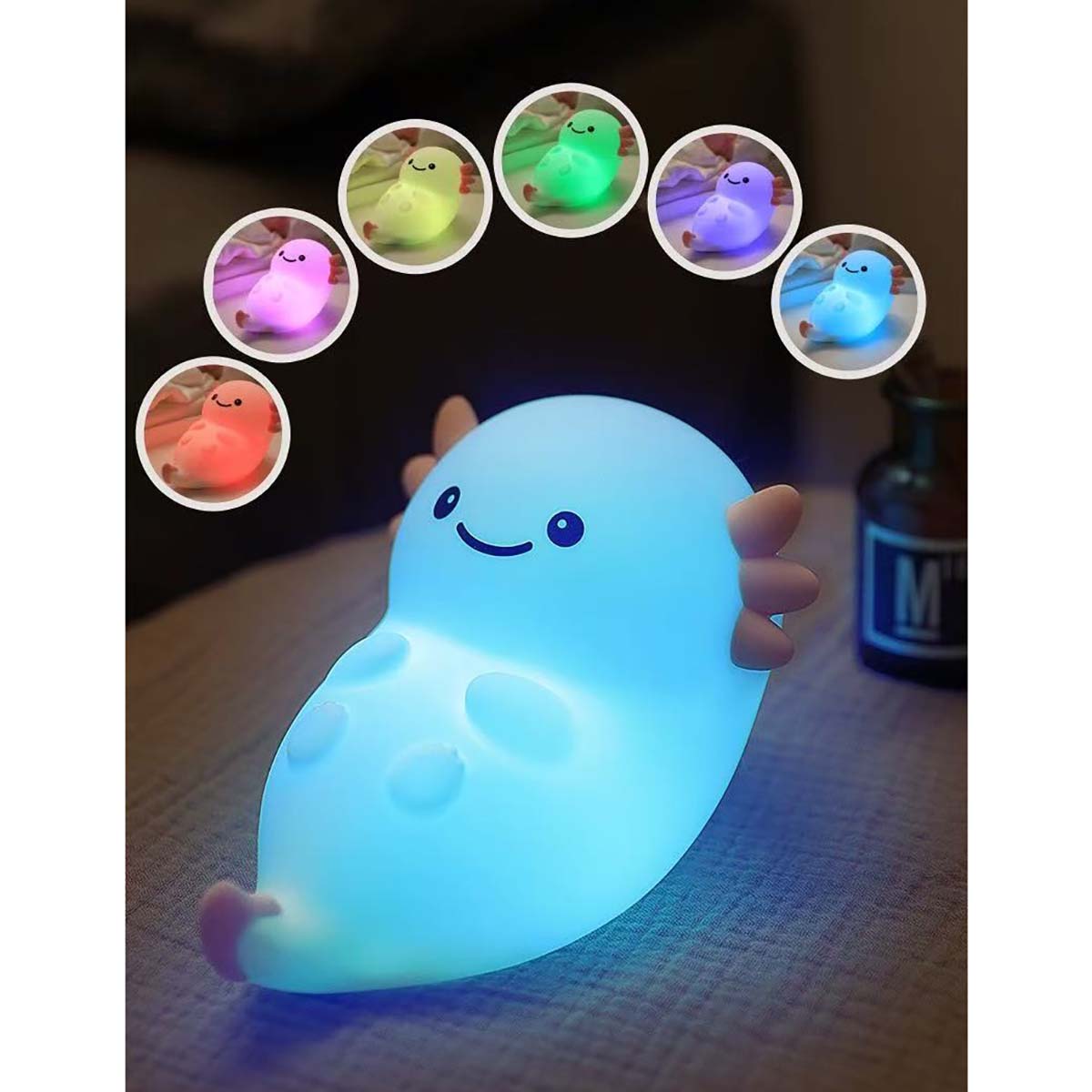 シリコンライト 寝ころびウーパールーパー L2419(W)