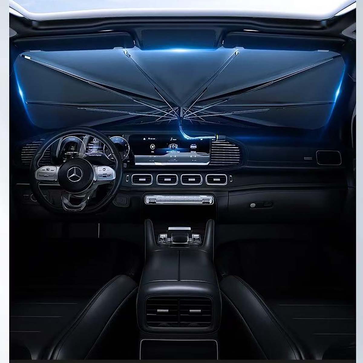 カー用品 サンシェード M ブラック M001(K)