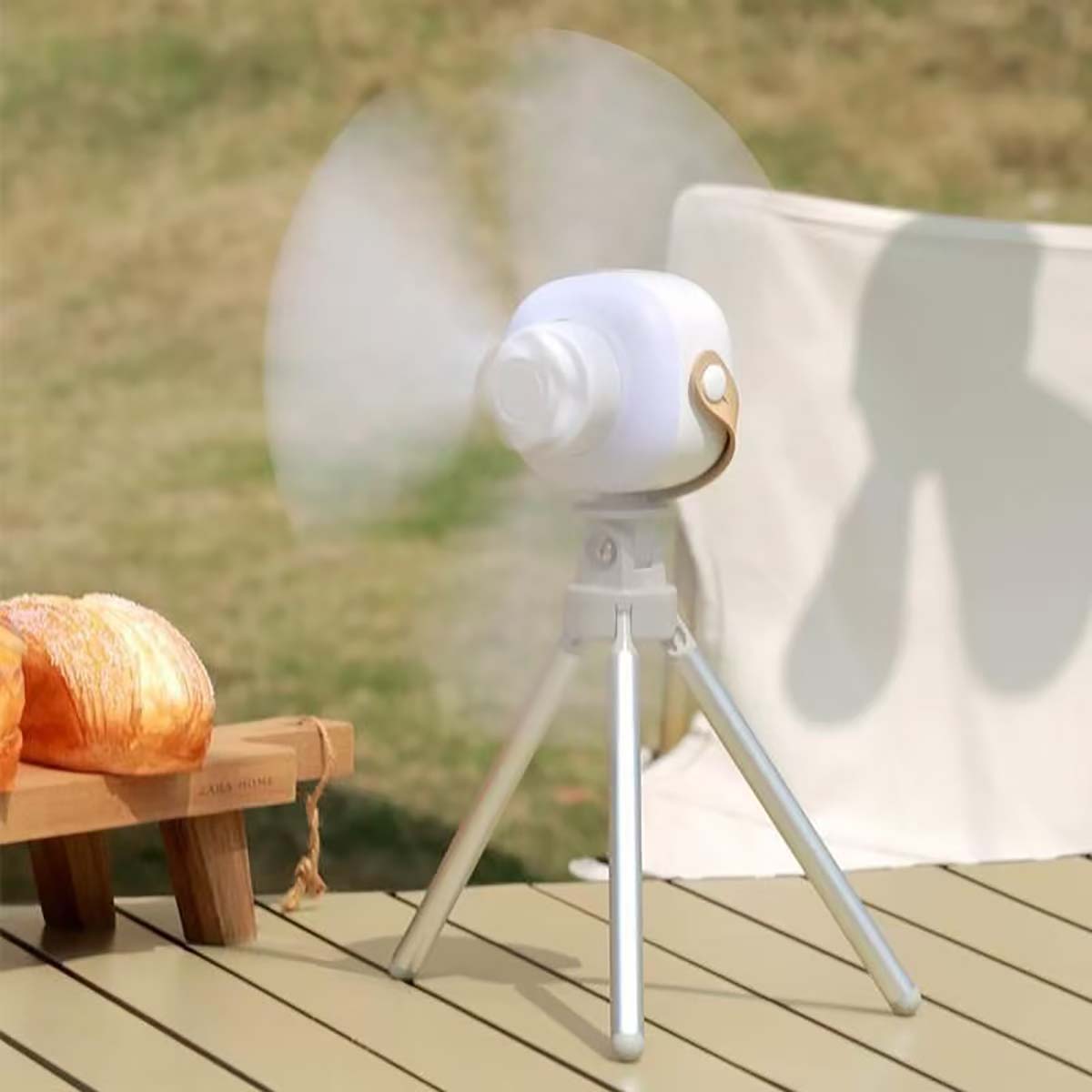 吊り下げ扇風機 三脚付き 7200mAh XY-78(W)