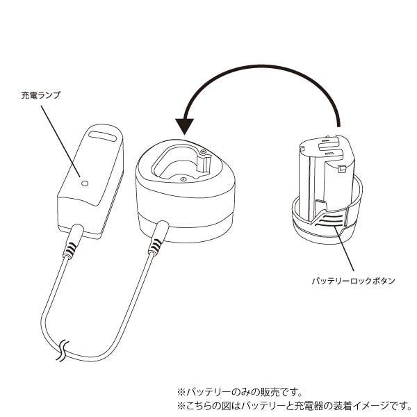長輝ライトテック 充電式ポリッシャーDS-01用バッテリー DS-11