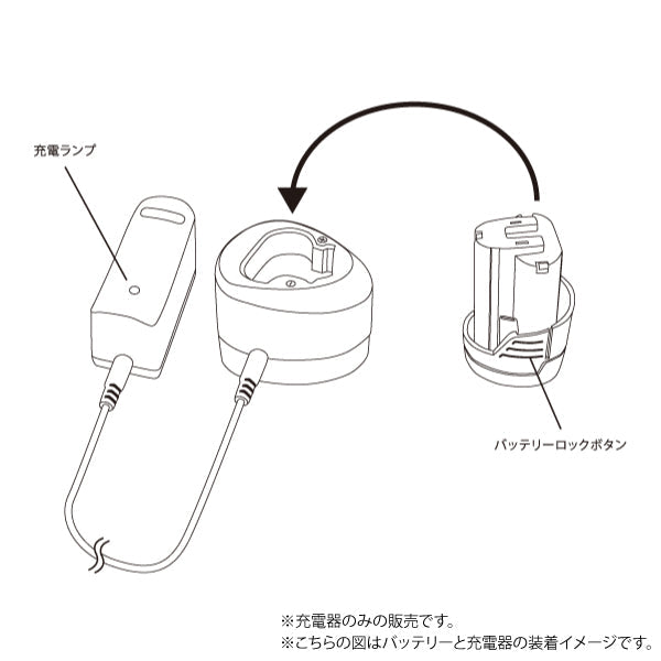 長輝ライトテック 充電式ポリッシャーDS-01用バッテリー充電器 DS-12