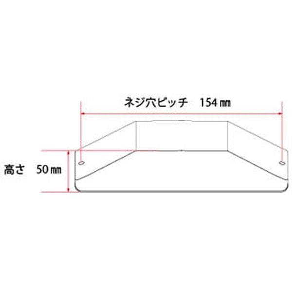 ジェットイノウエ 中間サイドランプレンズ 50mm クリア 502642
