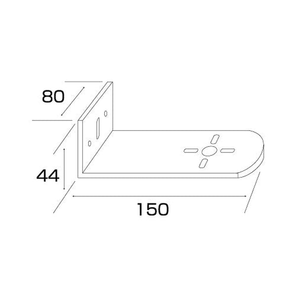 ジェットイノウエ ステンレス マーカー取付ステー L型 80×44×150 502801