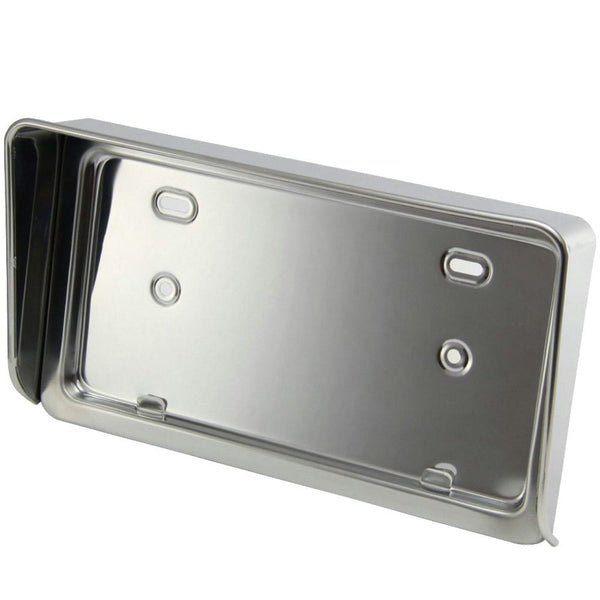 ジェットイノウエ バイザー付ナンバープレート枠 大型/中型 鏡面中型用 524307