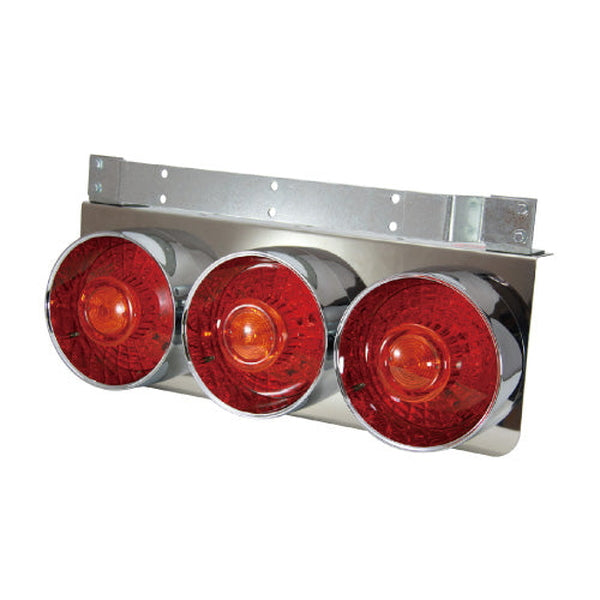 ジェットイノウエ 丸型3連テールランプ大型 リレー無 左右セット 525305