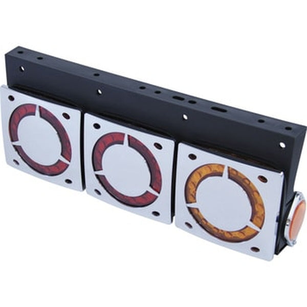 ジェットイノウエ メッキカバー LED2WAYテールランプレンズ用 メッキカバー/センターホール無し 525669