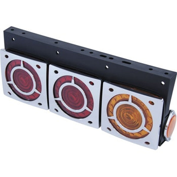 ジェットイノウエ メッキカバー LED2WAYテールランプレンズ用 メッキカバー/センターホール有り 525670