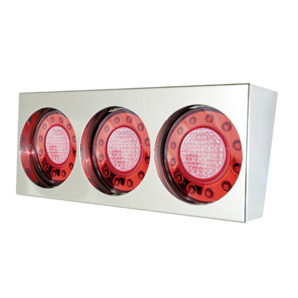 ジェットイノウエ JTL-1103 LED丸型3連テールランプ小型 ひっこみタイプ 525698