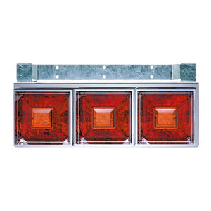 ジェットイノウエ 角型3連フラッシュテールランプ大型 リレー付 525701