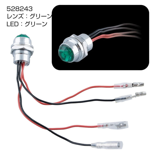 ジェットイノウエ LEDハイパワーパイロットランプ LD-03 グリーン 528243