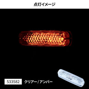 ジェットイノウエ LED 車高灯ランプNEO 3D クリアー/アンバー 533612