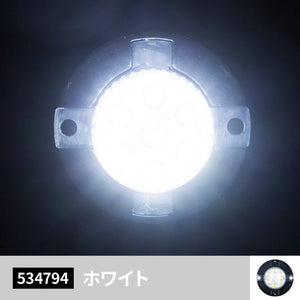 ジェットイノウエ LED丸ミニストロボ 12V/24V共用 ホワイト 534794