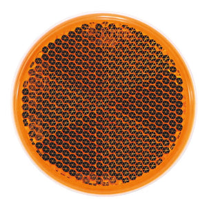 ジェットイノウエ リフレクター 丸型 60mmΦ 両面テープ固定タイプ アンバー 592242