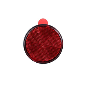 ジェットイノウエ NEWリフレクター 丸型 60mmΦ 両面テープ固定タイプ 黒ベース レッド 592261