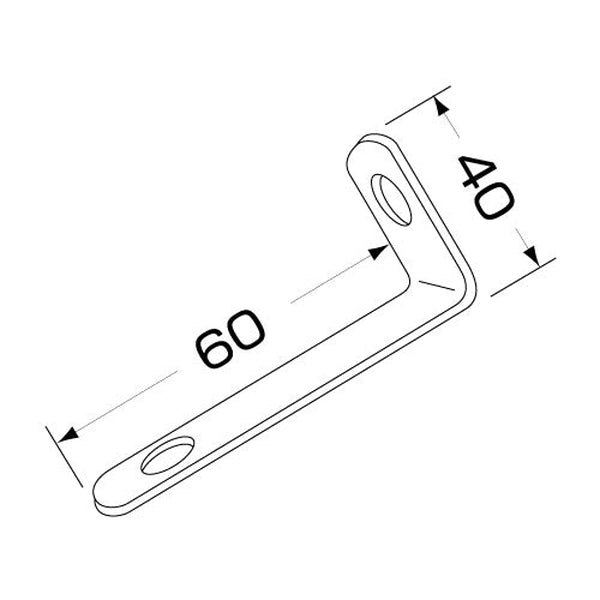 ジェットイノウエ ストロングステー ストレート ステンレス No.8(40×60mm) 596108