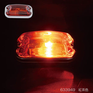 ジェットイノウエ 角型マーカーランプ 前方開閉式 紅茶色 633949