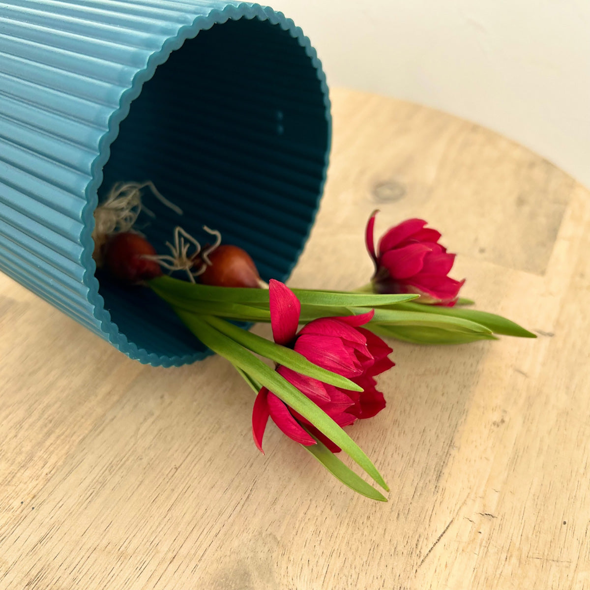 Vibes Fold Pot 9cm リサイクルプラスチック製ポット ブルー