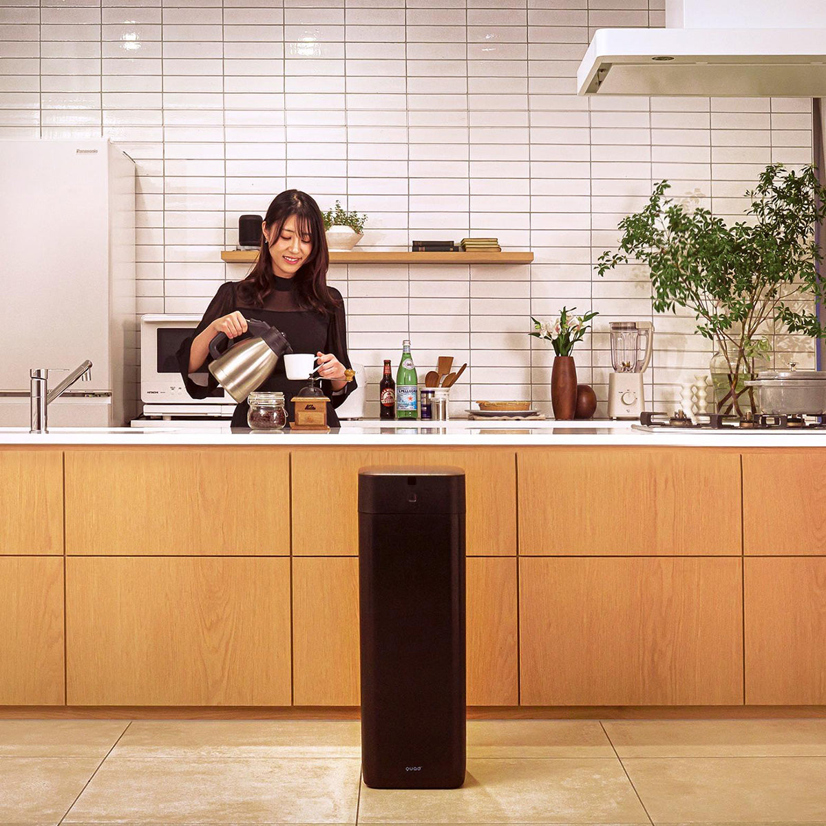 全自動スマートゴミ箱 ELBIN(エルビン)30L ブラック