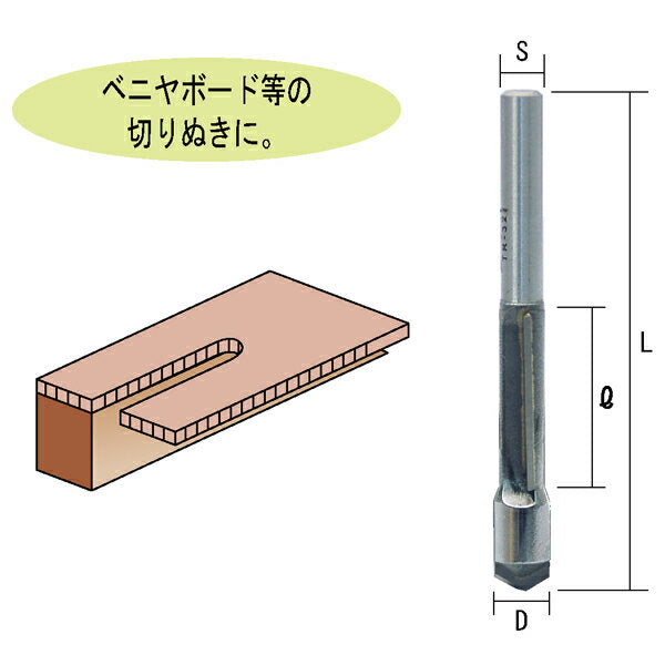 ライト精機 ルーター用超硬1段フラッシュ TR-34