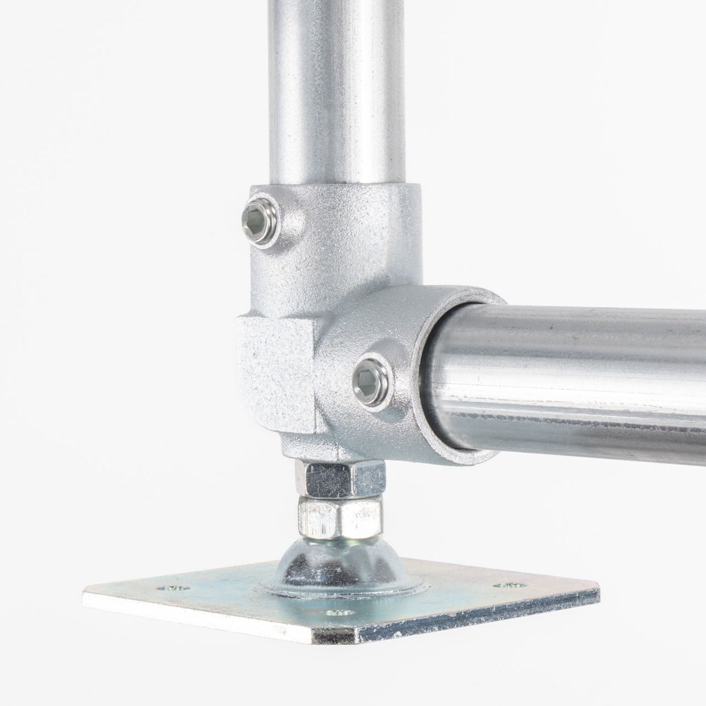 単管用ジョイント金具 Sタイプ 水平調整 重量用スクエア エルボ型