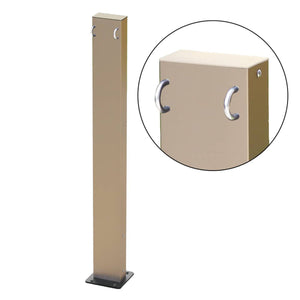 コーナーポールチェーン受けあり(ステン)