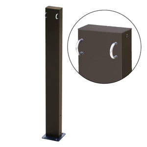 コーナーポールチェーン受けあり(ダーク)