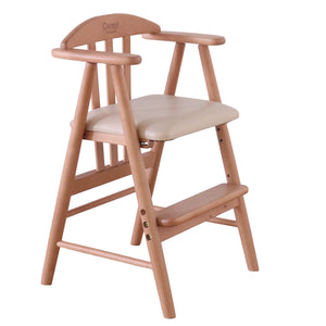 ベビーチェアワイド 生後7か月から 天然木 ライトブラウン