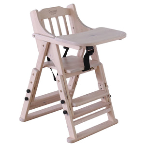 おりたたみベビーチェア 生後7か月から 天然木 ホワイト