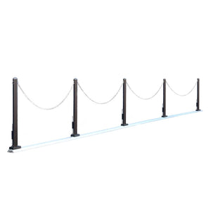 カーポール ベーシックタイプ 全幅470~600cm(ダーク)