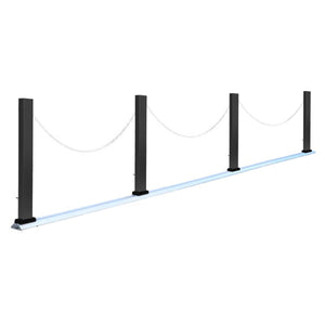 カーポール スクエアタイプ 全幅460~600cm(ブラック)